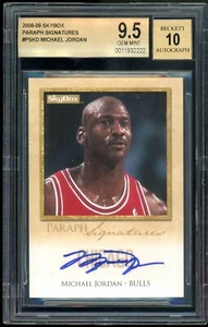 Michael Jordan 2008-09 Skybox Paraph Signatures Auto BGS 9.5 Gem Mint Very Rare! - Picture 1 of 2