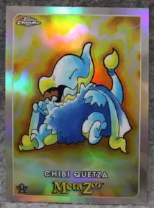 MetaZoo Topps 2022 cromo Chibi Quetza arte antiguo #86 refractor de plata - Imagen 1 de 2