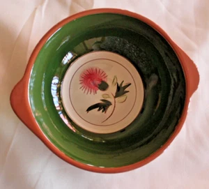 Vintage Stangl Pottery Thistle Pattern Small Bowl With Handles - Picture 1 of 4
