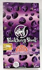 Full Box 24 Packs SKUNK BRAND 1 1/4 Size BLACKBERRY Flavored Rolling Papers