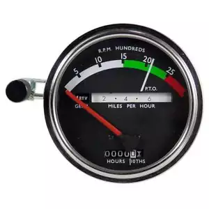 NEW TACHOMETER FOR JOHN DEERE TRACTOR 2510 2520 3020 4020 RED NEEDLE RE206854 - Picture 1 of 1