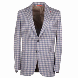 Isaia Extra-Soft Jersey Flannel Wool Sport Coat 38R (Eu 48) NWT Imperfect - Picture 1 of 11
