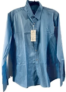 Coofandy Men's Blue Longsleeve Shirt Size Medium NWT - Picture 1 of 3