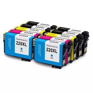Tinta BKCMY de alto rendimiento 10P para Epson 220XL XP320 420 424 WF2630 2650 2660 2750 2760 - Imagen 1 de 1