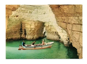 GARGANO VIESTE GROTTA SMERALDA CARTOLINA VINTAGE ANIMATA NON VIAGGIATA FG - Imagen 1 de 2