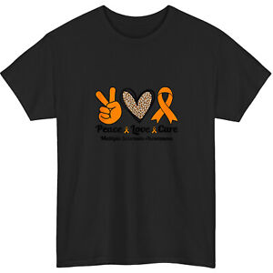 Peace Love Cure Multiple Sclerosis Awareness For Women Men Gift Unisex T-Shirt