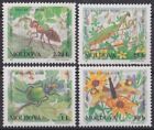 F-EX39936 MOLDOVA MNH 1997 INSECTS BEETLE MANTIS FURNICA FLOWER FLORES.