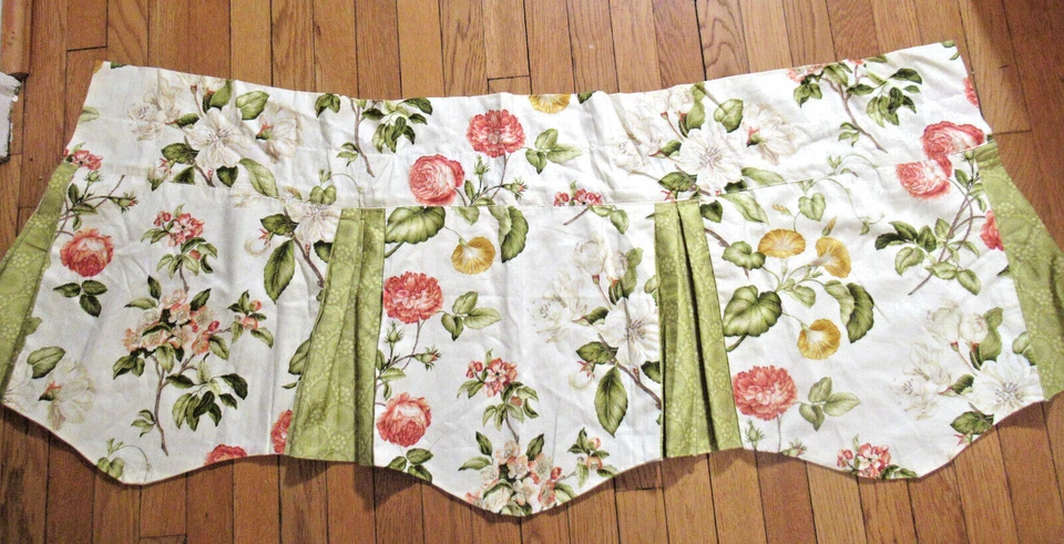 Williamsburg Роза цветочный Peekaboo с подкладкой балдахин 49 «X 21» зеленый ржавчины желтый изящный - Изображение 1 из 4