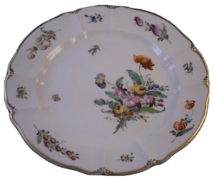 Antique 20thC Nymphenburg Porcelain Floral Plate Porzellan Teller German #1 - Picture 1 of 7