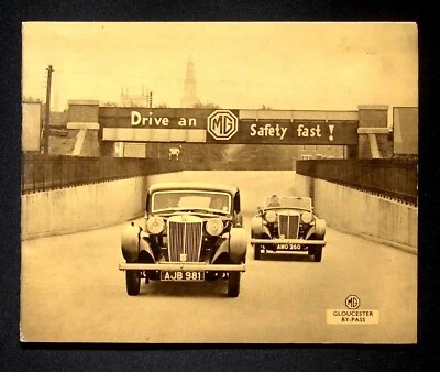 Original 1937 MG Car Company Advertising Sales Brochure/Booklet - Image 1 of 4