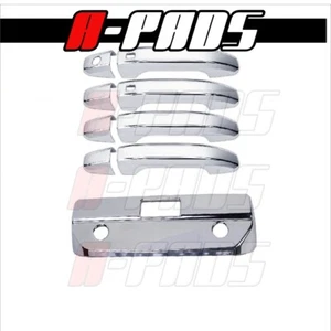 Fit 19 20 21 22 23 SILVERADO / SIERRA Chrome Cover DOOR HANDLE W/ 2 SK+tailgate - Foto 1 di 2