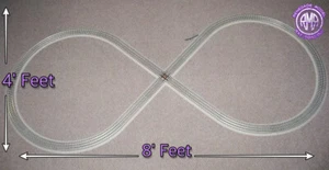 Lionel O Gauge 8' x 4' Fasttrack Figure 8 Track Set Terminal Section Train - Picture 1 of 1