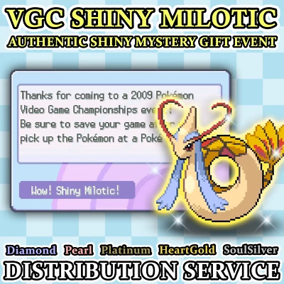 Pokemon Authentic VGC 2009 Shiny Milotic Distribution Service for DPP & HGSS - Image 1 of 4