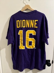 MENS XL Marcel Dionne #16 SIGNED Los Angeles Kings '47 Brand Hockey T-Shirt - Picture 1 of 4