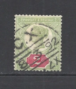GRAN BRITÁNICA SCOTT 113 USADO BIEN - 1887 2p EDICIÓN VERDE Y CARMÍN - VICTORIA - Imagen 1 de 2