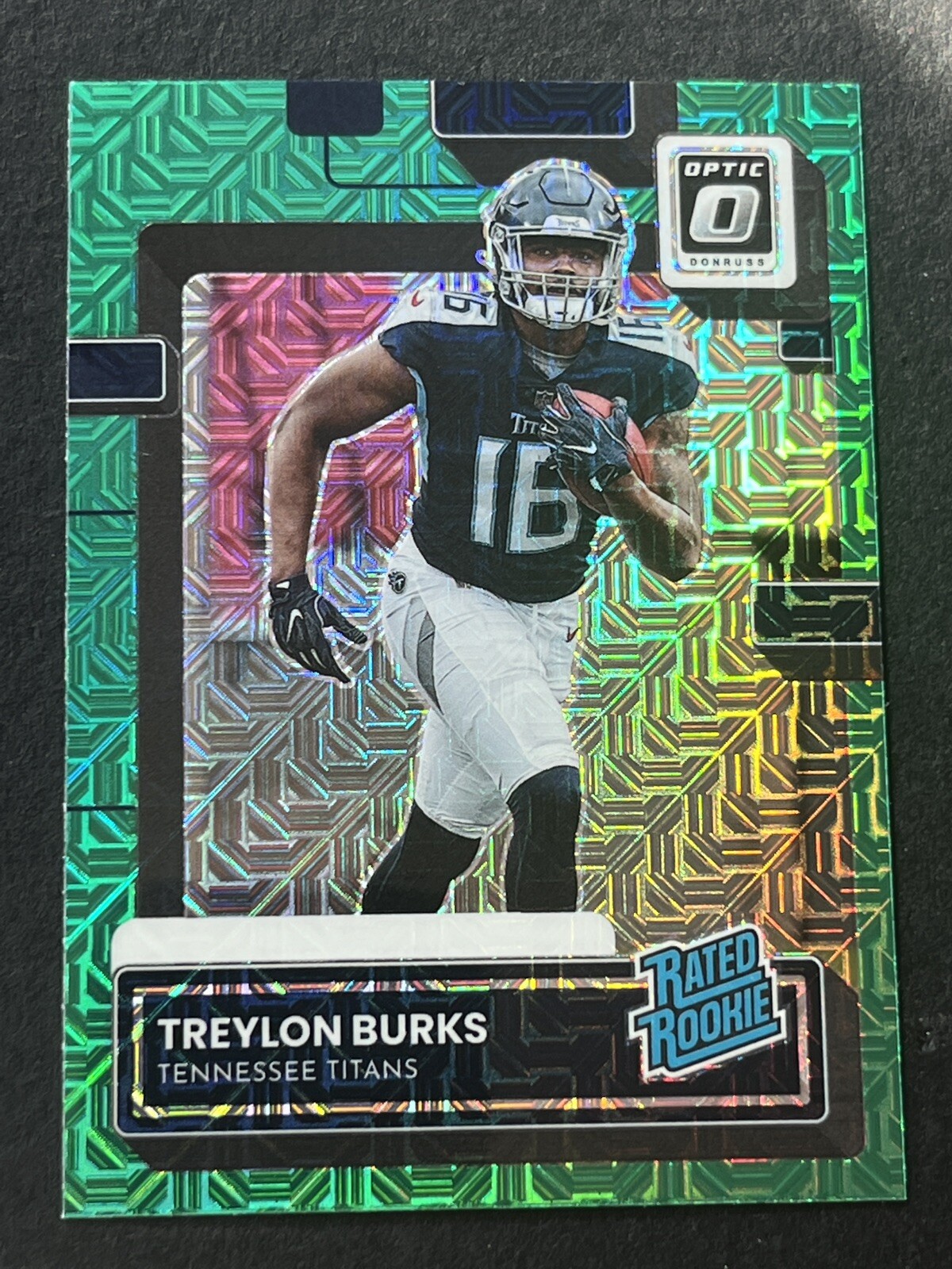 2022 Panini Donruss TREYLON BURKS Optic RATED ROOKIE PREVIEW GREEN MOJO
