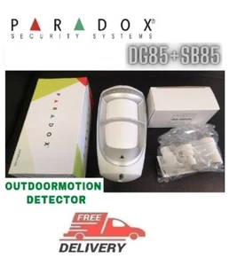 PARADOX Security Alarm KIT DG85+SB85 Bracket OutdoorMotion Detector Pet Immunity - Picture 1 of 10