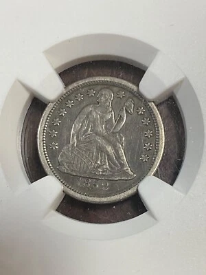 NGC XF40 1852 O SEATED LIBERTY DIME PLEASING AND ORIGINAL VERY SCARCE DATE - Image 1 of 3