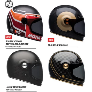 Bell Bullitt Carbon Classic Vintage Style Motorcycle Helmet CHOOSE COLOR & SIZE - Picture 1 of 43
