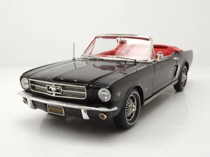 Ford Mustang Convertible 1964 schwarz Modellauto 1:18 Auto World - Bild 1 von 11