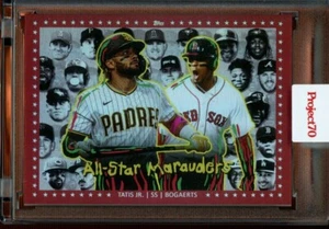 2021 Topps Project 70 #ASG1 Fernando Tatis Jr. Xander Bogaerts DJ Skee Foil /70 - Picture 1 of 2