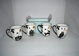 Lenox Haunted Halloween Mugs, Set of 4 #L896925 NWT 12 Ounce Mugs - Picture 1 of 4