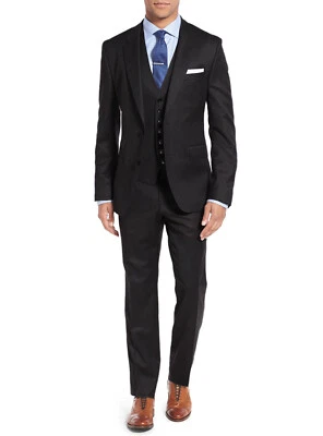 Salvatore Exte Para Hombres Chaleco Tres Piezas Traje Blazer Chaqueta Vestido Chaleco Plus Foto 1 de 4