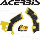 Acerbis X-Grip Frame Protector Guards Yellow Black For Suzuki RMZ 250 2010-2018