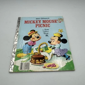 MICKEY MOUSE'S PICNIC Disney (un pequeño libro dorado) 100-55 tapa dura - Imagen 1 de 2