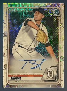 2020 Bowman Chrome Mega Box Tarik Skubal Auto Tigers Cy Young - Picture 1 of 2