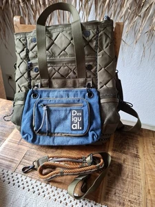 💕 Desigual Modularis Bagpack, Rucksack, Tasche, Khaki, Neu 💕 - Bild 1 von 19