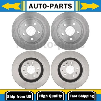 Rotor de freno de disco delantero trasero 4 piezas para Pontiac Bonneville 4,6 L 2004-2005 Foto 1 de 4