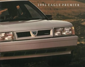 1992 EAGLE PREMIER sales brochure catalog US 92 LX ES Limited AMC Renault - Picture 1 of 1