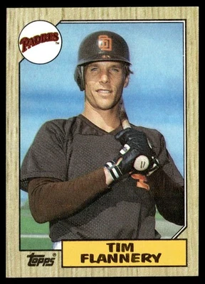 1987 Topps Tim Flannery San Diego Padres #763 - Image 1 of 2