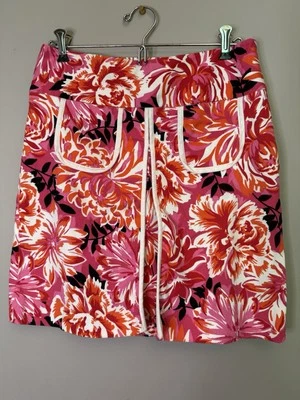 Falda Mujer-elementos GRACIA-negro/rosa/naranja floral algodón petitie 6 Foto 1 de 4