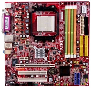 MSI MS-7252 AM2 NVS210S DDR2 GIGABIT K9NBPM2-FID - Picture 1 of 2