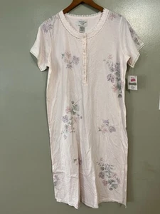 Vintage Amanda Steward Floral Nightgown with Purple and Pink Accents Midi M NWT - Picture 1 of 9