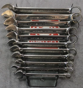 MATCO TOOLS 12pc Combination Wrench Set 12 point 18mm-8mm (MISSING 7mm) - Bild 1 von 4