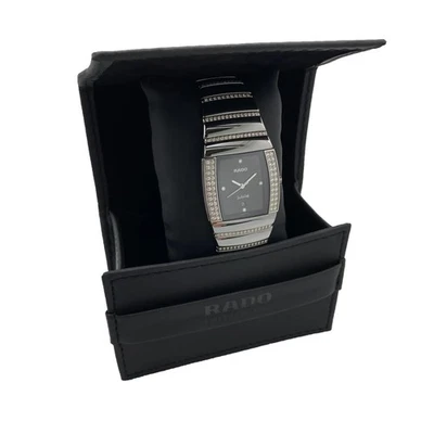 Rado Sintra Jubile 30mm Ceramic Diamond Bezel Black Dial Quartz Watch R13577719 - Image 1 of 4
