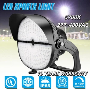 LED Sport Light 500W Stadium Lamp Floodlight Super Bright 5700K 200V - 480V IP65 - Bild 1 von 7