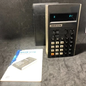 OMRON Micro Calculator 127M Rare Vintage Working Item Collection Case - Picture 1 of 8