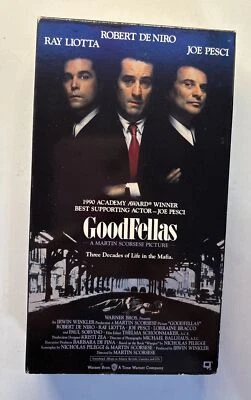 GoodFellas  Warner Bros 1990 Martin Scorsese Robert DeNiro Joe Pesci VHS Foto 1 de 4