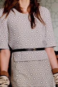 MARNI Dress Fall Winter 2011 Castiglioni White Wool Geometric Artwork SZ IT40 S - Picture 1 of 23