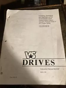 Reliance 10 to 50hp manual VS VFD manual D2-3167 - Picture 1 of 5
