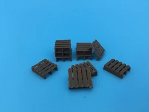 10 pc Brown PALLET Set - Z Scale - 1:220 - Pallets - Made in the USA! - Picture 1 of 4