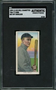 T206 Old Mill Ty Cobb Bat Off HOF GOAT Looks VG EX Tigers Rare Combo - Picture 1 of 2