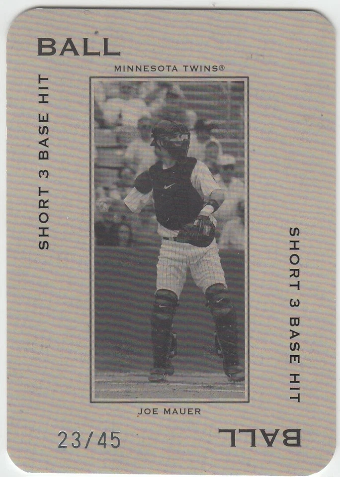 JOE MAUER/45 HILOS POLO TERRENOS TROQUELADOS GEMELOS 2005 05 DONRUSS RETROCESO Foto 1 de 1