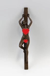 9973054-d Patoue Bronze Erotic Paperweight Female Nude Tied Up - Picture 1 of 2