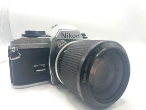 Nikon FG-20 35mm SLR Film Camera + Zoom-NIKKOR MF 43-86mm F3.5 Ai F3.5 japan - Picture 1 of 13