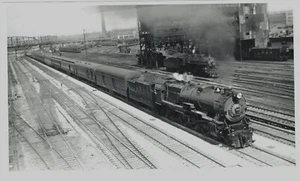 PRR Eng. #3863 ""The American" St Louis MO passing engine house & Union Station - Picture 1 of 2